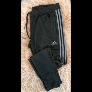 Green Clima Cool Addidas Track Pants